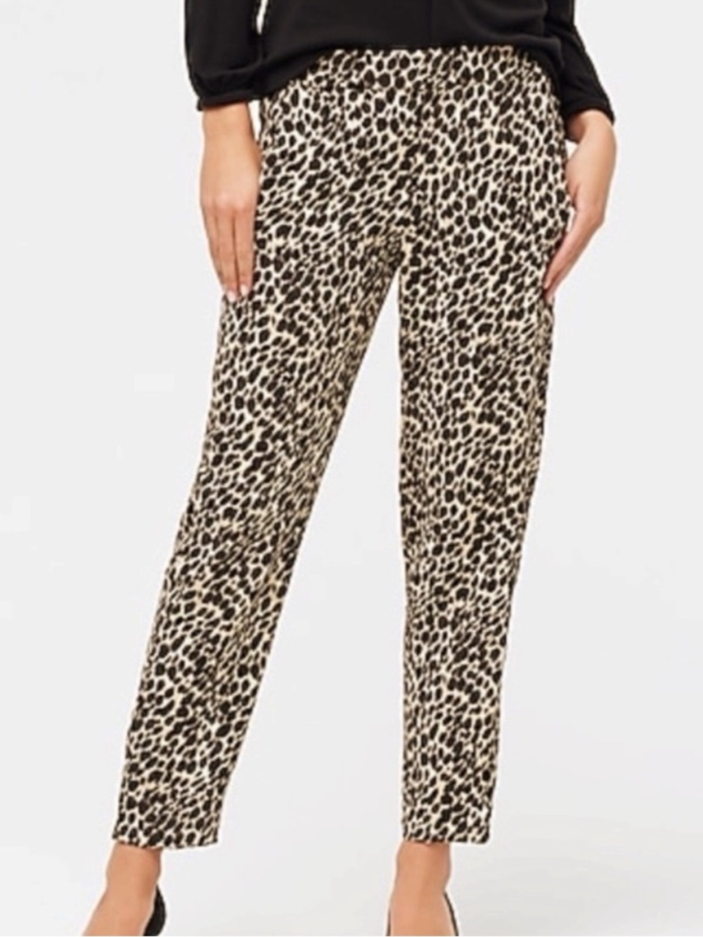 J.Crew Factory Pull On Cheetah Print Jamie Pants Size 12